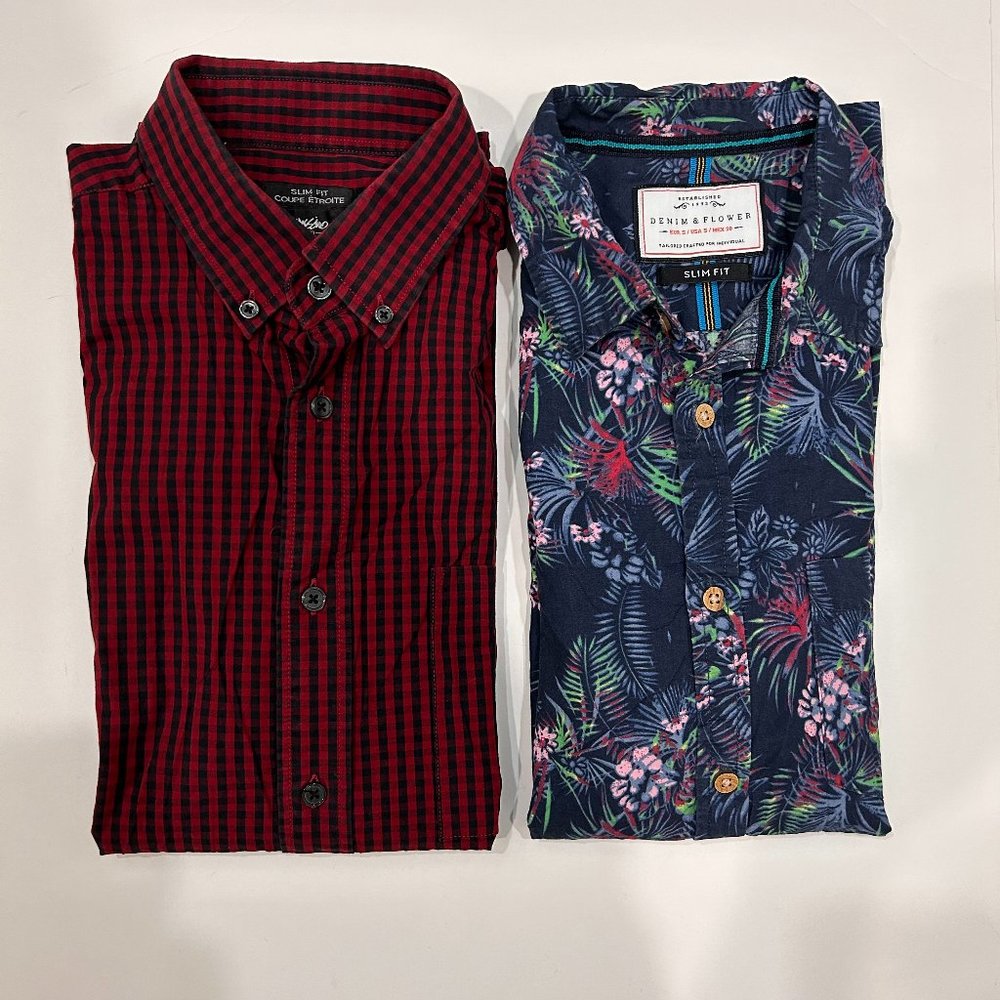 Men's Short Sleeve Shirt Bundle Size S QTY 2